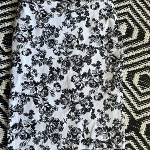Floral pencil skirt